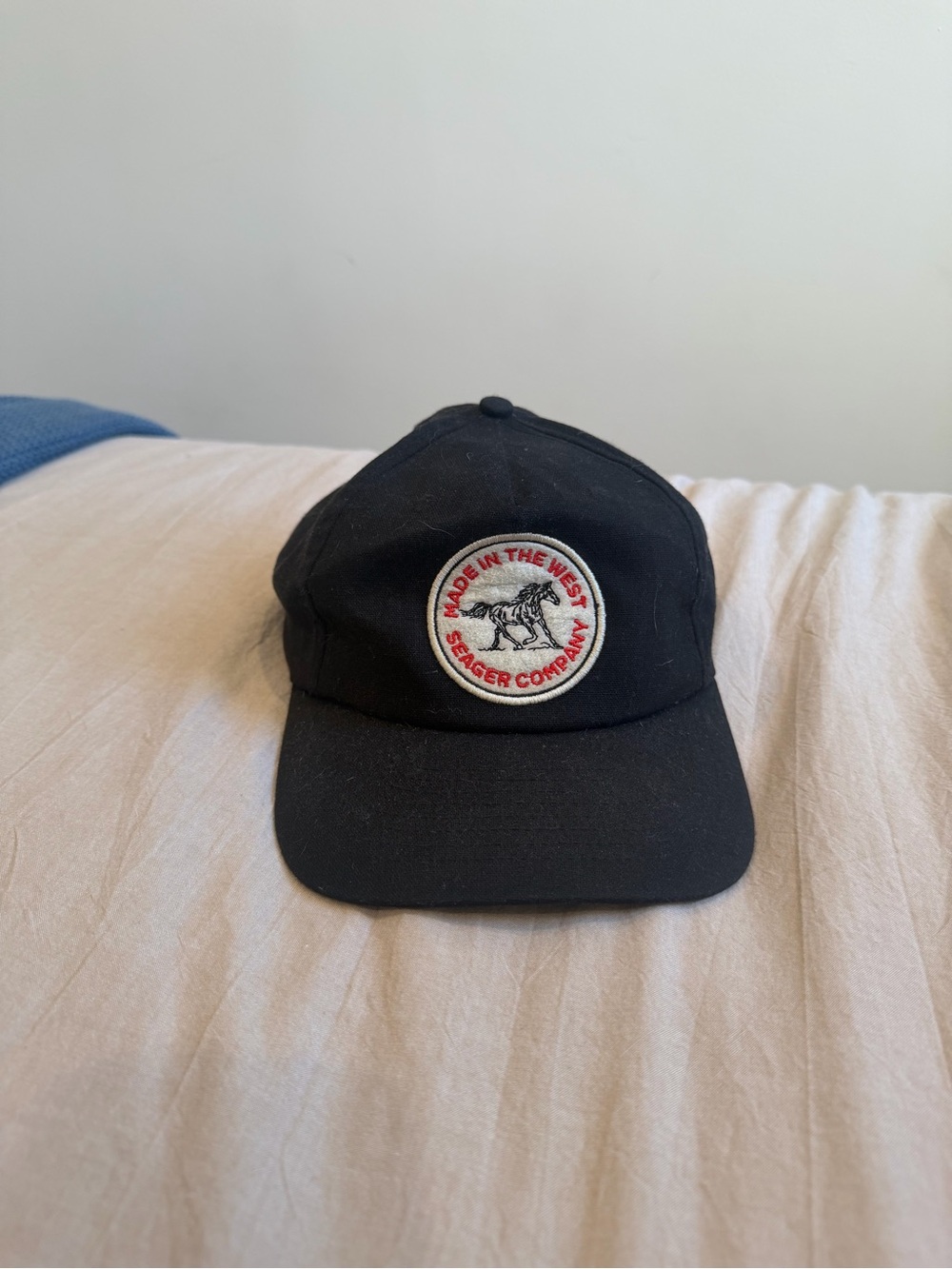 Seager Black Baseball Cap with Round 'Made in the West' Patch